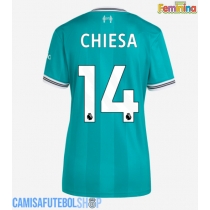 Camisa de time de futebol Liverpool Federico Chiesa #14 Replicas 3º Equipamento Feminina 2025-26 Manga Curta
